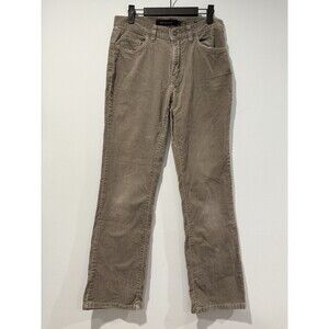 Calvin Klein Jeans Corduroy Bootcut Pants Womens 6 Grey Cotton Stretch Travel